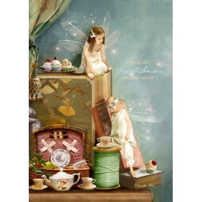 Biglietto Di Auguri Gotico – Ragazza Della Foresta, 145x145 Mm, Carta 350 G/m² FSC, Con Busta Di Lusso