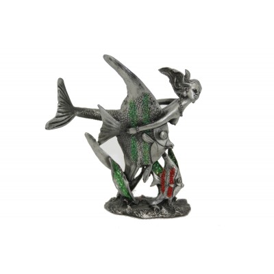 Die kleine Meerjungfrau mit Fischen. Die kleine Meerjungfrau mit Fischen.