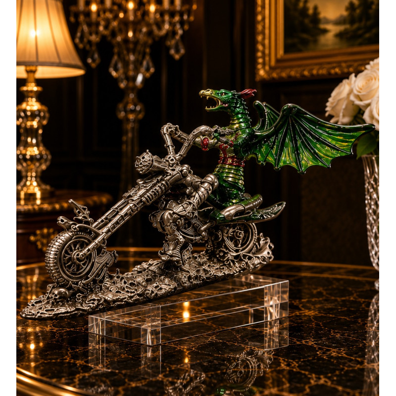 I bikers di la Fata & il Drago: drago su chopper fantasy dalle forme allungate