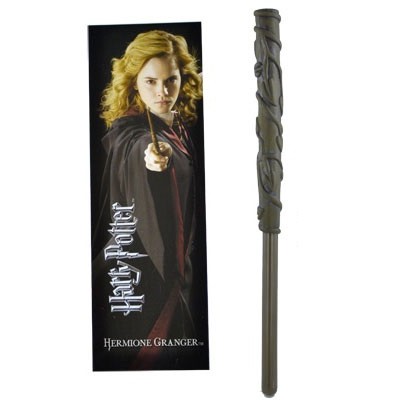 Wand pen and Hermione Granger Bookmark