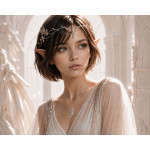 Angel Spirit, Silber-Anhänger mit Engelsflügel mit Pavé-Kristallen – weitere Ansicht