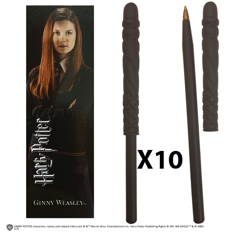 Wand pen and Ginny Weasley Bookmark