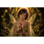 Cremisella, Feenstatuette aus Harz der Rainbow Fairies in Rot – weitere Ansicht