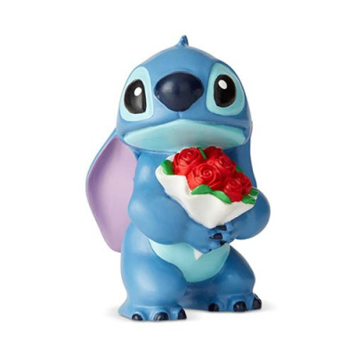 Stitch con il mazzo di rose