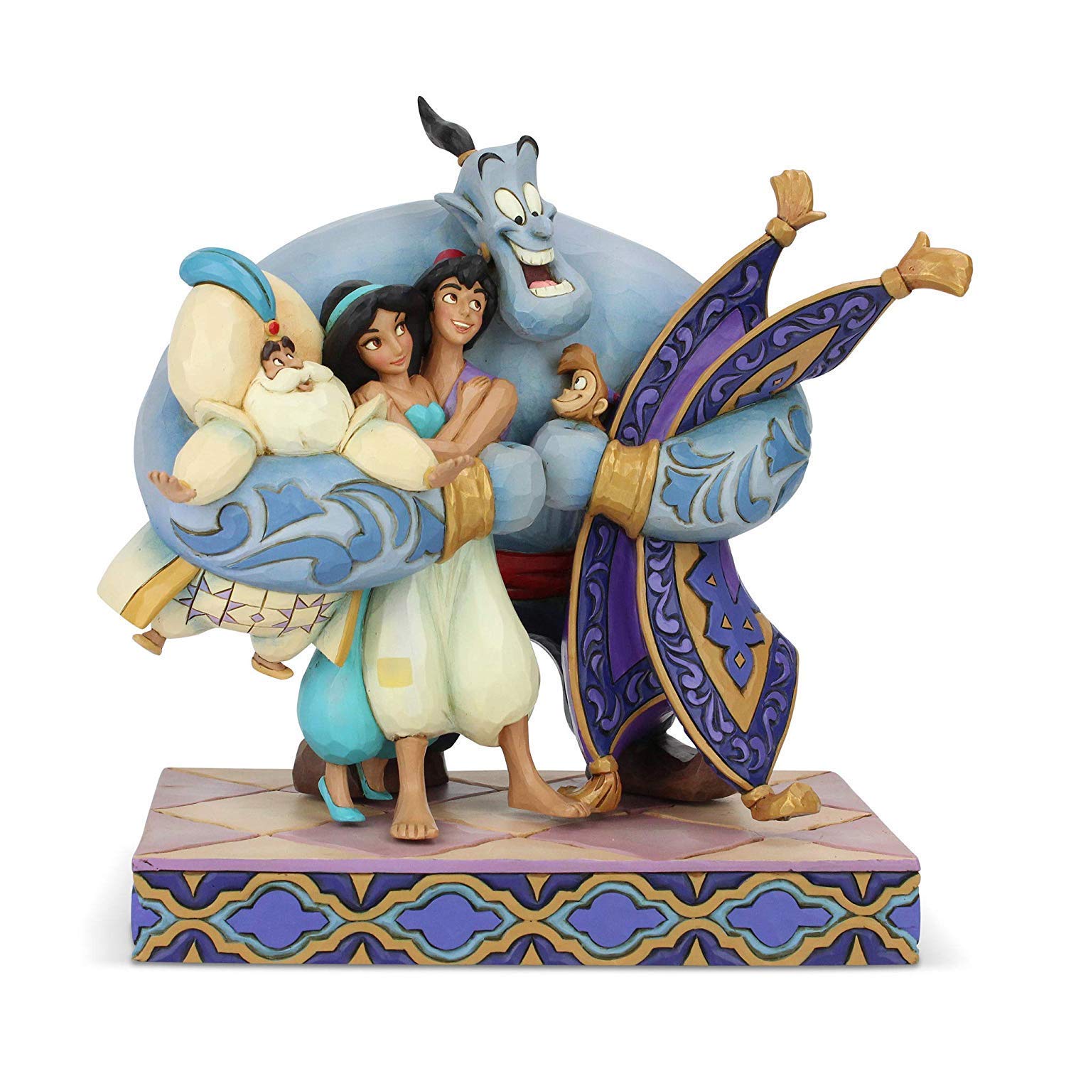 Aladdin, Jasmine, il Genio, il Sultano, Abu & il tappeto volante