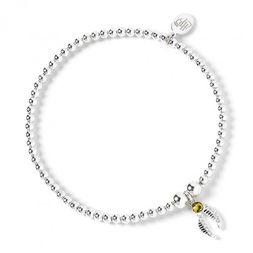 Ball Bead Bracelet with Golden Snitch Charm