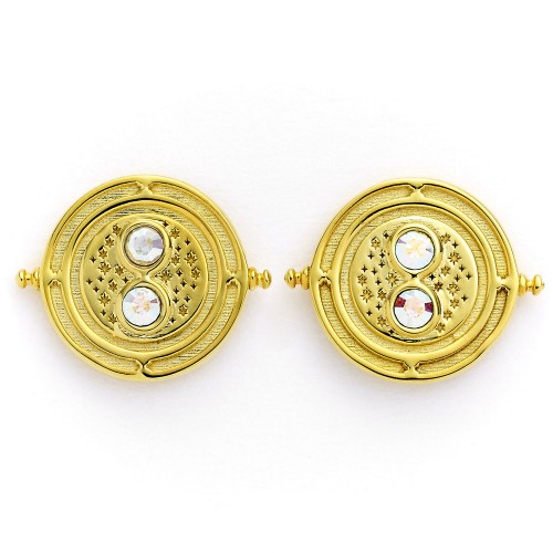 Gold Plated Time Turner stud earrings