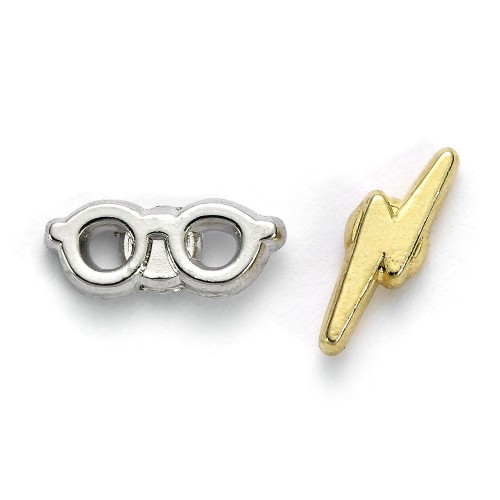 Lightning Bolt & Glasses Stud.