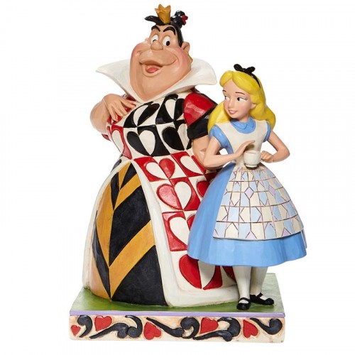 Alice and the Queen of Hearts. (by Jim Shore)