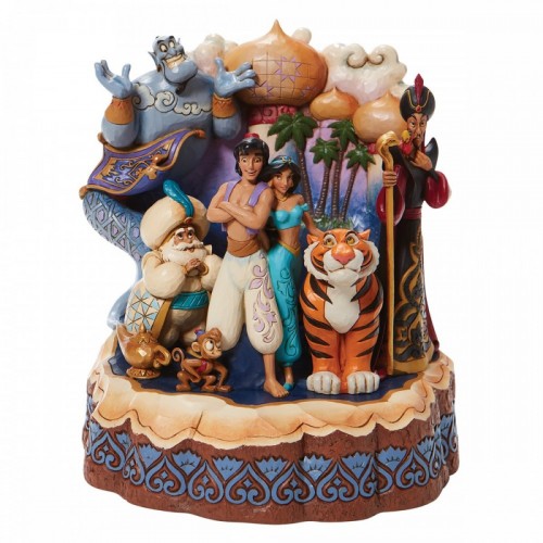 Aladdin - scene in the stump. (by Jim Shore)