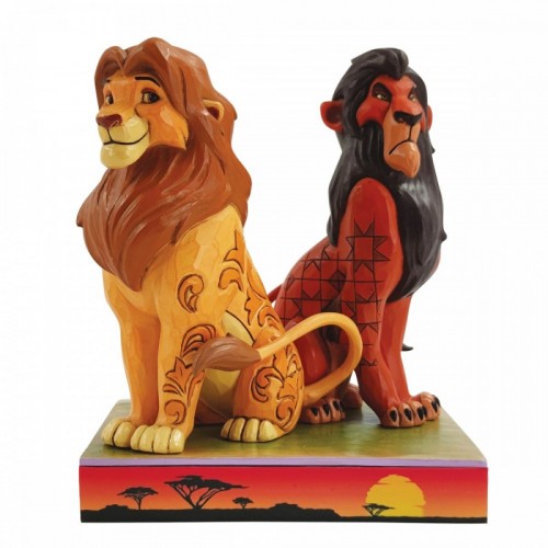 Simba e Scar. (by Jim Shore)