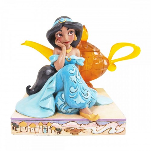 Jasmine seduta con la lampada. (by Jim Shore)