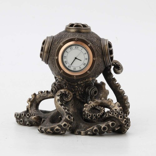 Steampunk Octopus Diving Bell Clock.