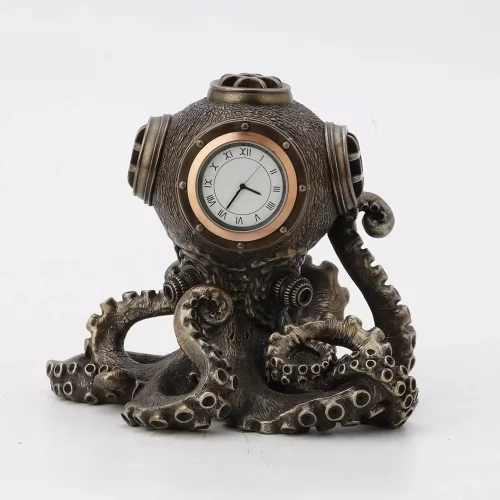Steampunk Octopus Diving Bell Clock.