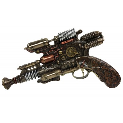 Steampunk Gauss Coil Pistol. Steampunk Gauss Coil Pistol.