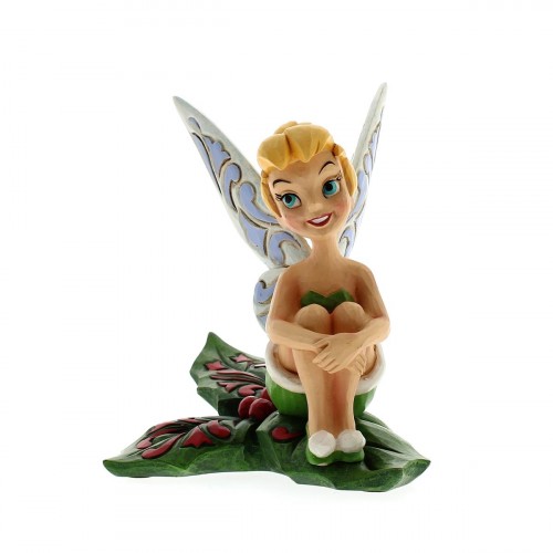 Tinker Bell auf dem Stechpalmenblatt. (von Jim Shore)