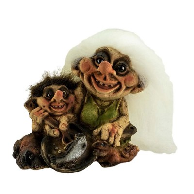 The trolls cooking fish in the pot. The trolls cooking fish in the pot.