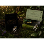 Calla-Lilie Ring mit Calla-Blüte aus Mattglas und Gold – weitere Ansicht