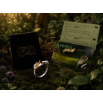 Kolibri Ring mit Kolibri aus Silber und Calla-Blüte – weitere Ansicht