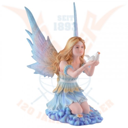 The fairy with the dove (fairy of peace).