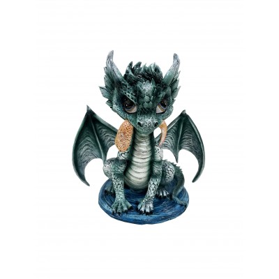 Der kleine Drache mit dem Fisch im Maul. Der kleine Drache mit dem Fisch im Maul.