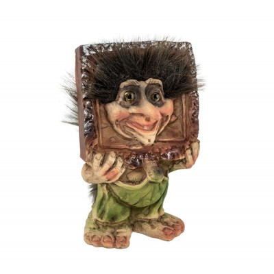 The troll with his face in the frame. The troll with his face in the frame.