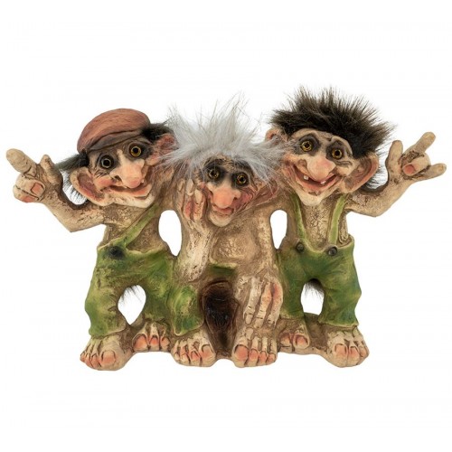 I tre troll in posa. Limited Edition 500 pcs