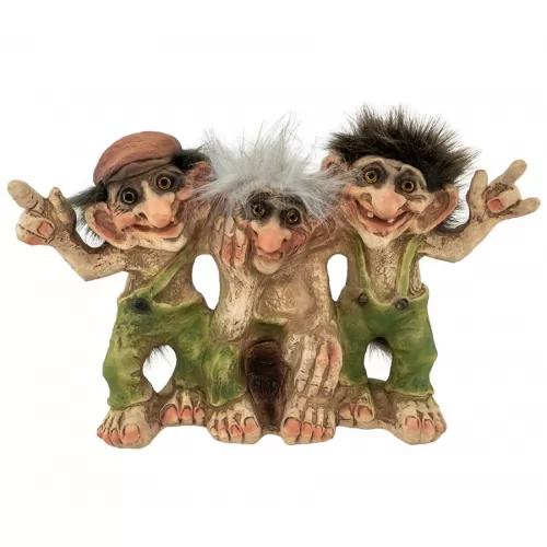 I tre troll in posa. Limited Edition 500 pcs