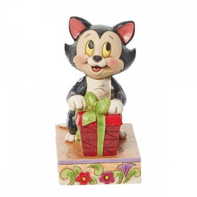 Figaro con il pacco regalo. Figaro con il pacco regalo.
