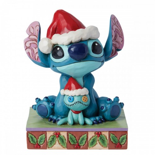 Weihnachts Stitch mit Schneemann. (von Jim Shore)
