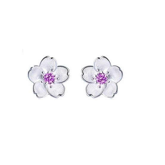 Purple Cherry - earrings