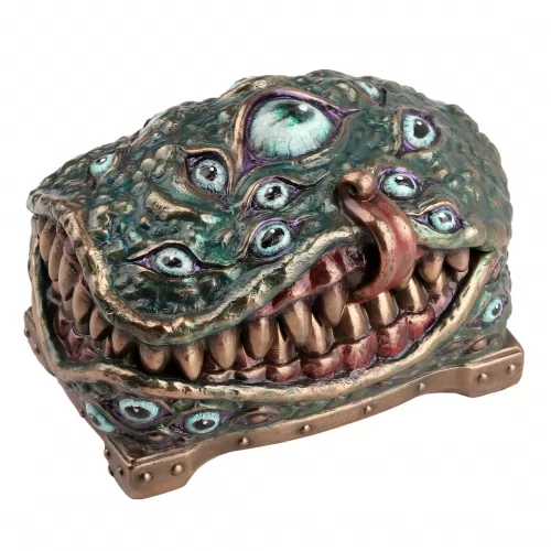 Die Schachtel mit den Augen und dem Mund.