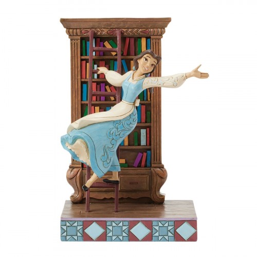 Belle sulla libreria. (by Jim Shore)