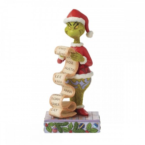 Der Grinch mit der Liste. (von Jim Shore)
