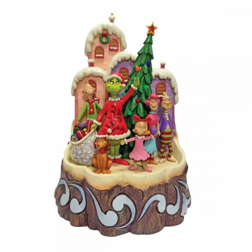 The Grinch - scene on the stump. (by Jim Shore)