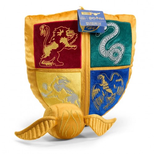 Cuscino Hogwarts e peluche Boccino d’oro.