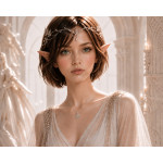 Beauty-Charm mit Schwan aus Silber und Swarovski-Kristallen – weitere Ansicht